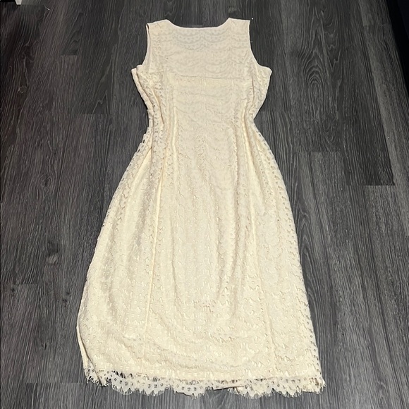Isaac Mizrahi Cream Sleeveless Sundress Maxi - Picture 8 of 9